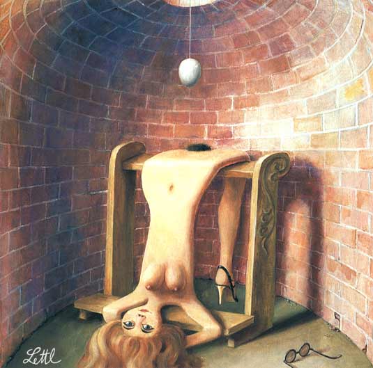 Wolfgang Lettl - Transzendentale Meditation (Transcendental Meditation) 1979, 46x46 cm